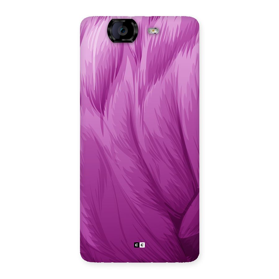 Lavender Furrs Back Case for Canvas Knight A350