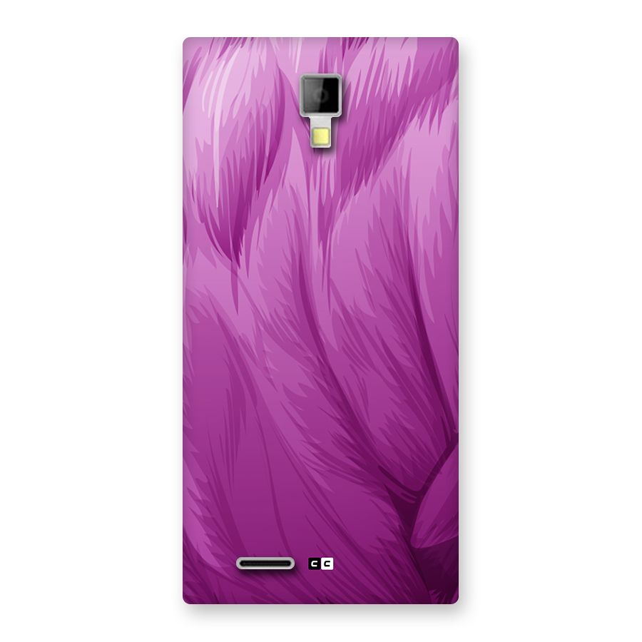 Lavender Furrs Back Case for Canvas Xpress A99
