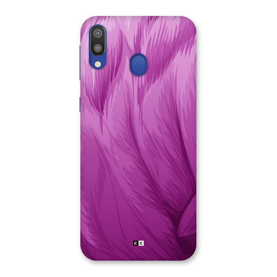 Lavender Furrs Back Case for Galaxy M20