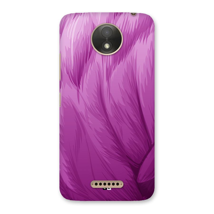 Lavender Furrs Back Case for Moto C Plus