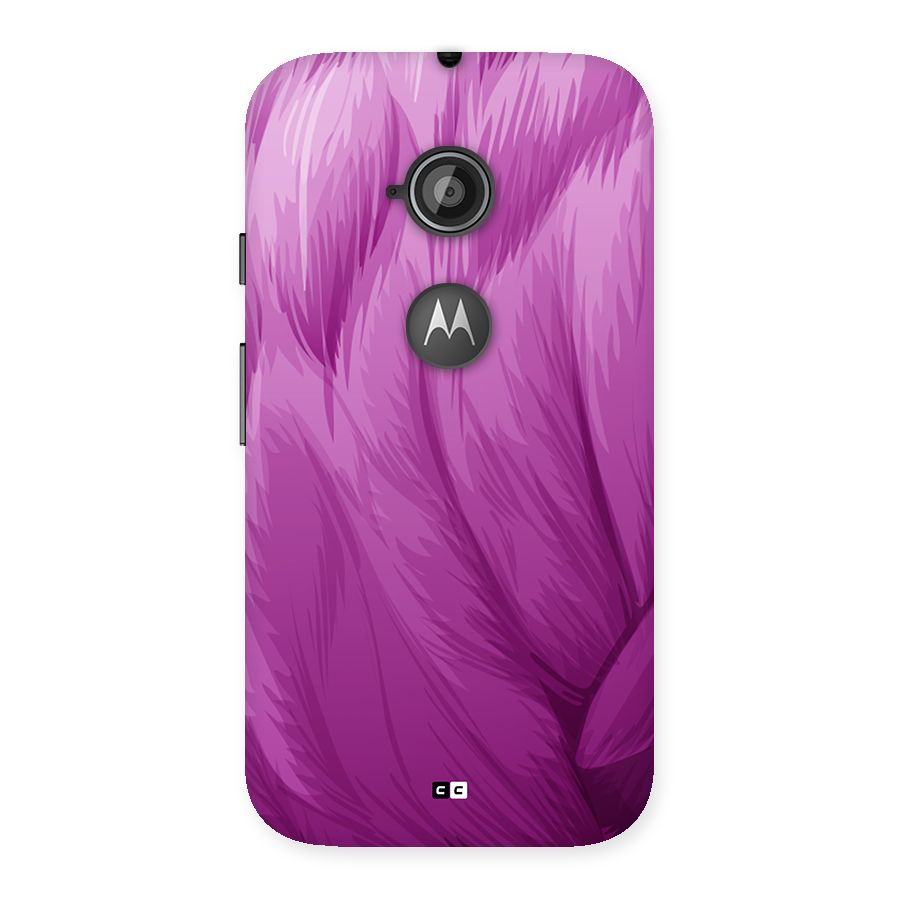 Lavender Furrs Back Case for Moto E 2nd Gen