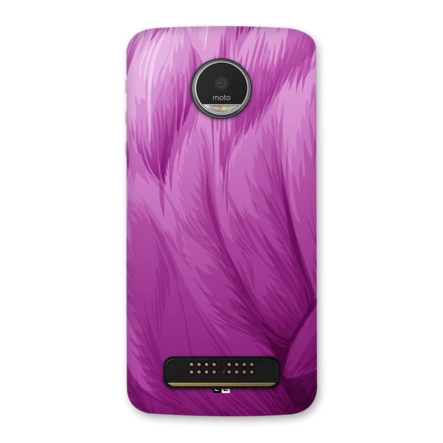 Lavender Furrs Back Case for Moto Z Play