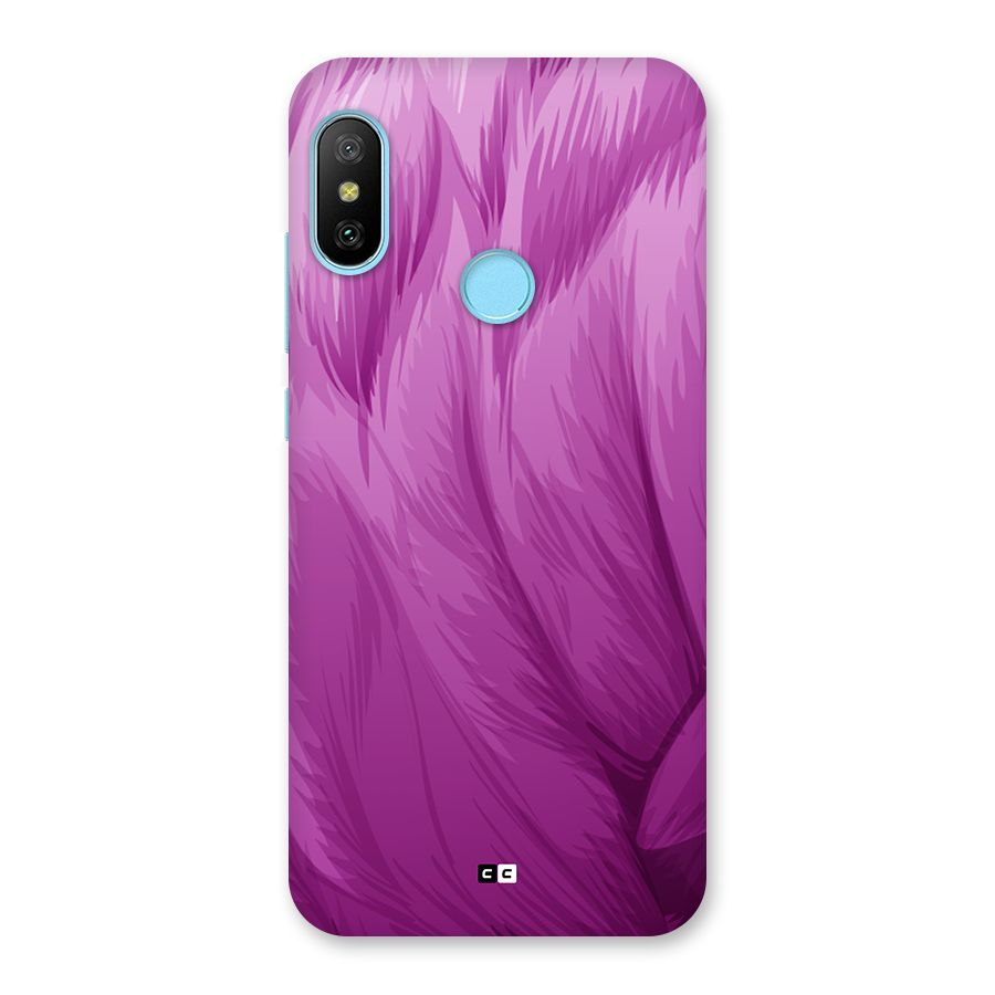 Lavender Furrs Back Case for Redmi 6 Pro