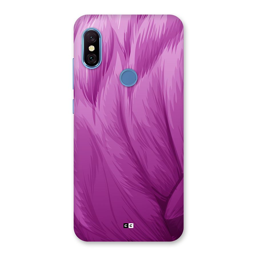 Lavender Furrs Back Case for Redmi Note 6 Pro