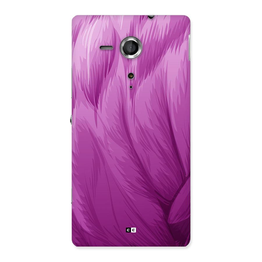 Lavender Furrs Back Case for Xperia Sp