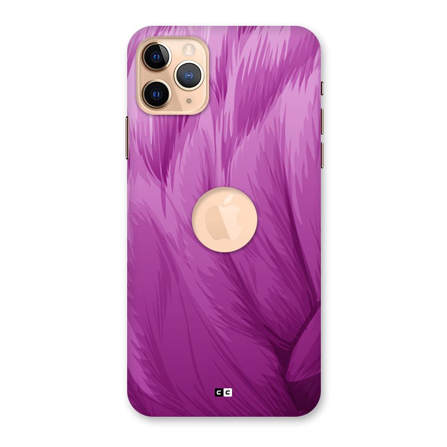 Lavender Furrs Back Case for iPhone 11 Pro Max Logo Cut