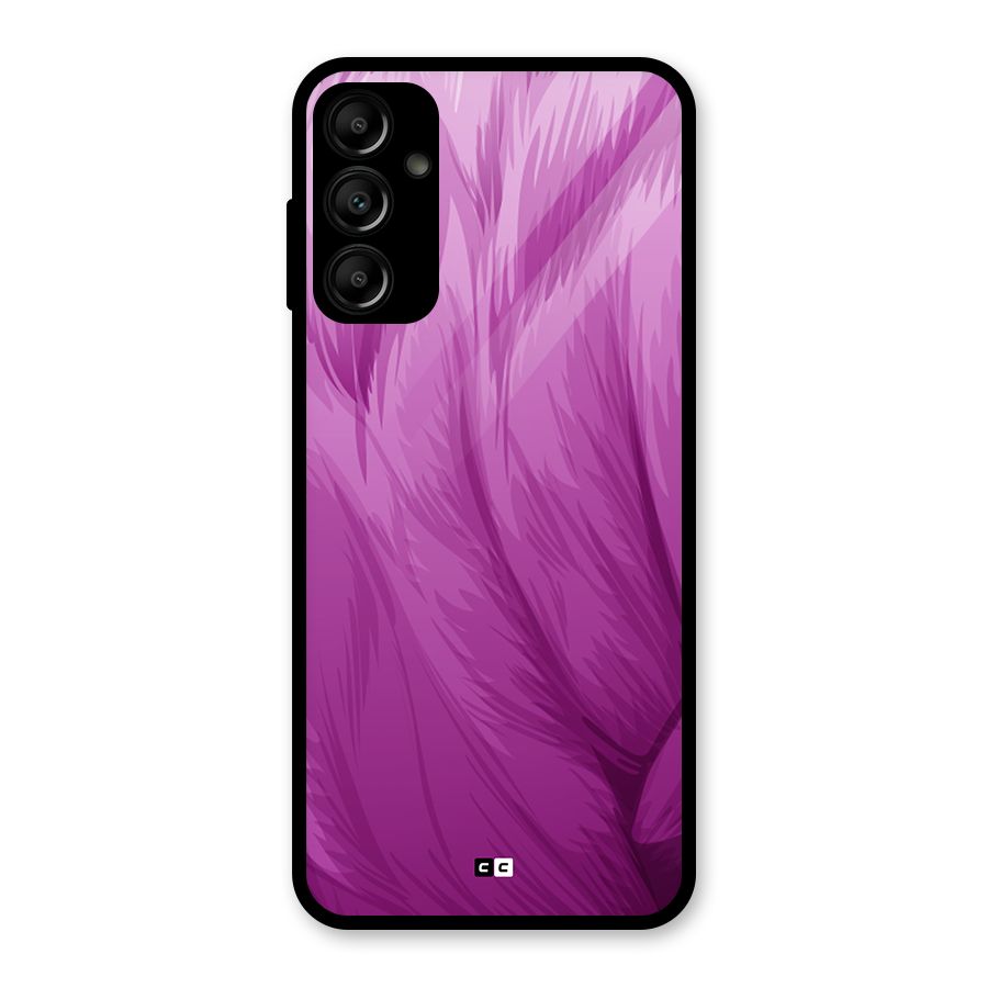 Lavender Furrs Glass Back Case for Galaxy A14 5G