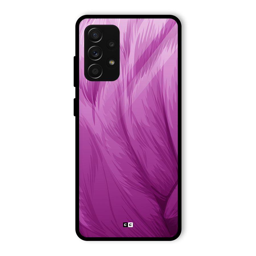 Lavender Furrs Glass Back Case for Galaxy A53 5G