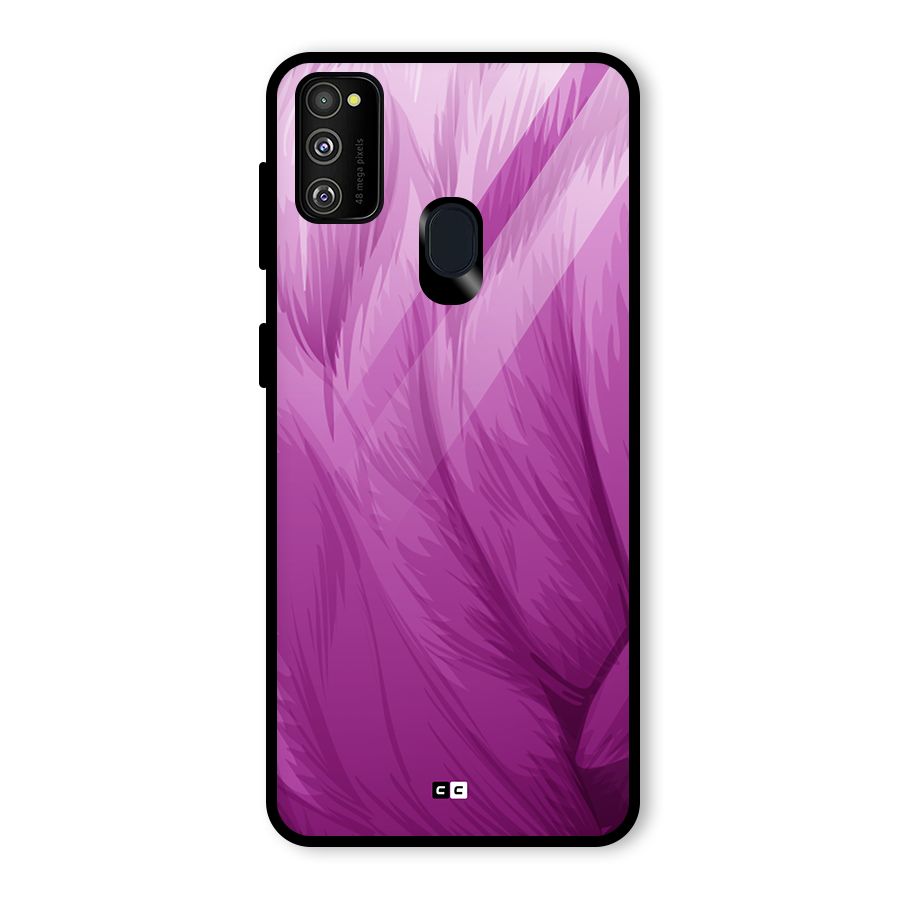 Lavender Furrs Glass Back Case for Galaxy M30s