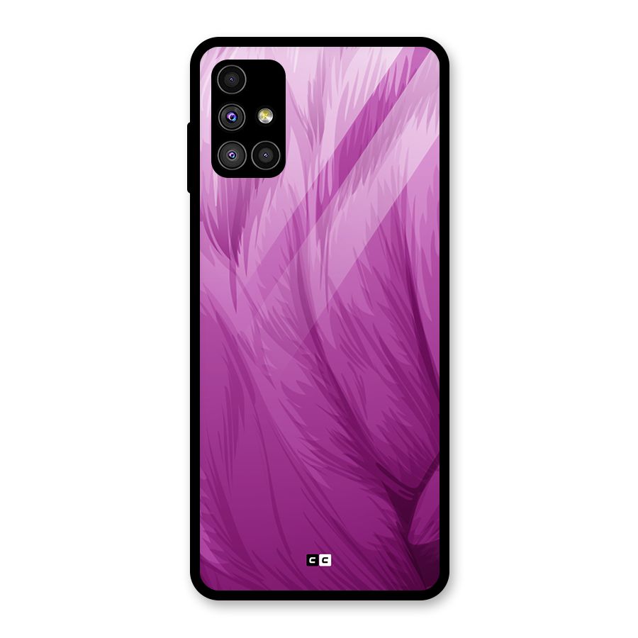 Lavender Furrs Glass Back Case for Galaxy M51