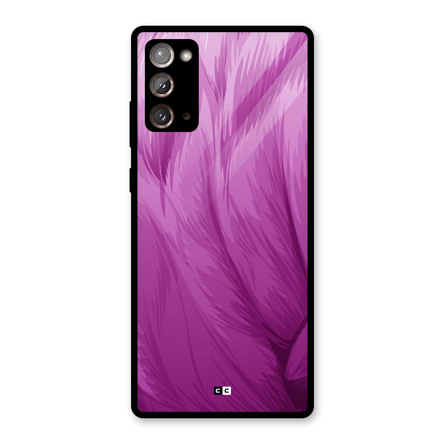 Lavender Furrs Glass Back Case for Galaxy Note 20