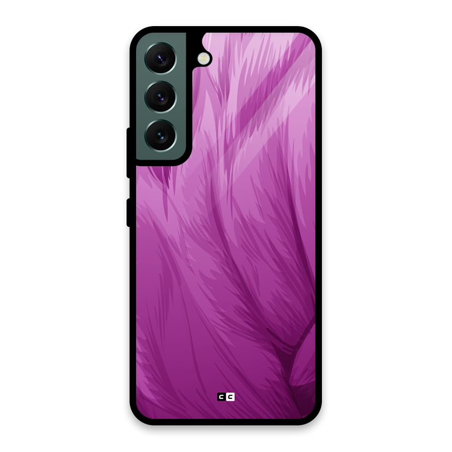 Lavender Furrs Glass Back Case for Galaxy S22 5G