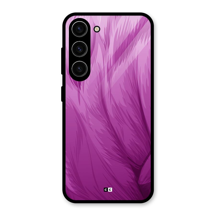 Lavender Furrs Glass Back Case for Galaxy S23