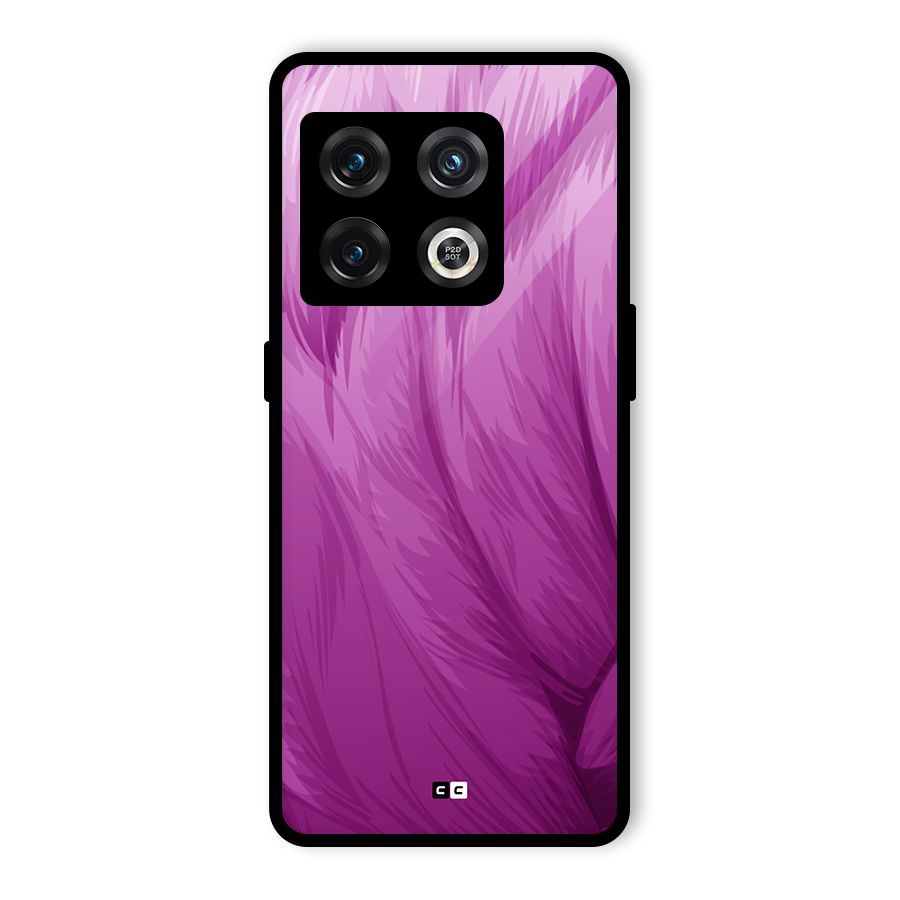 Lavender Furrs Glass Back Case for OnePlus 10 Pro 5G