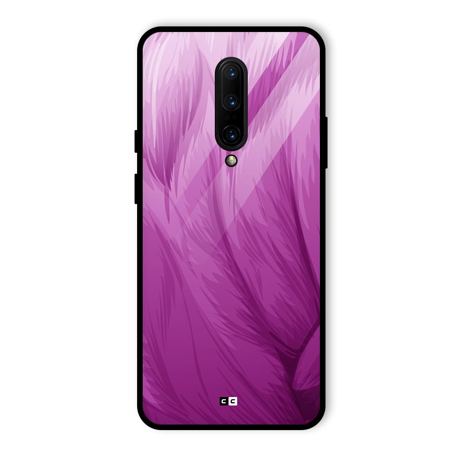 Lavender Furrs Glass Back Case for OnePlus 7 Pro