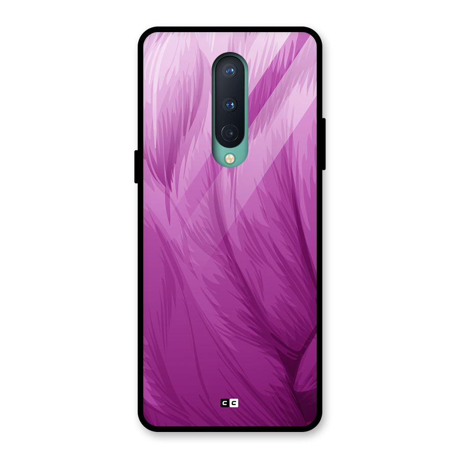 Lavender Furrs Glass Back Case for OnePlus 8