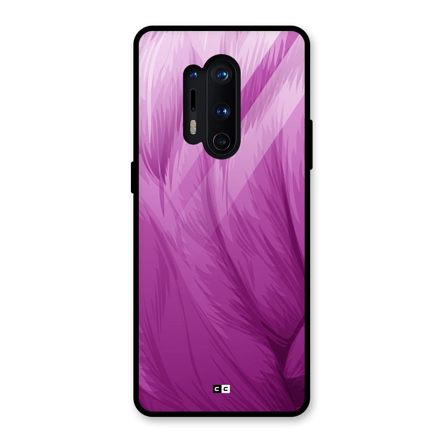 Lavender Furrs Glass Back Case for OnePlus 8 Pro
