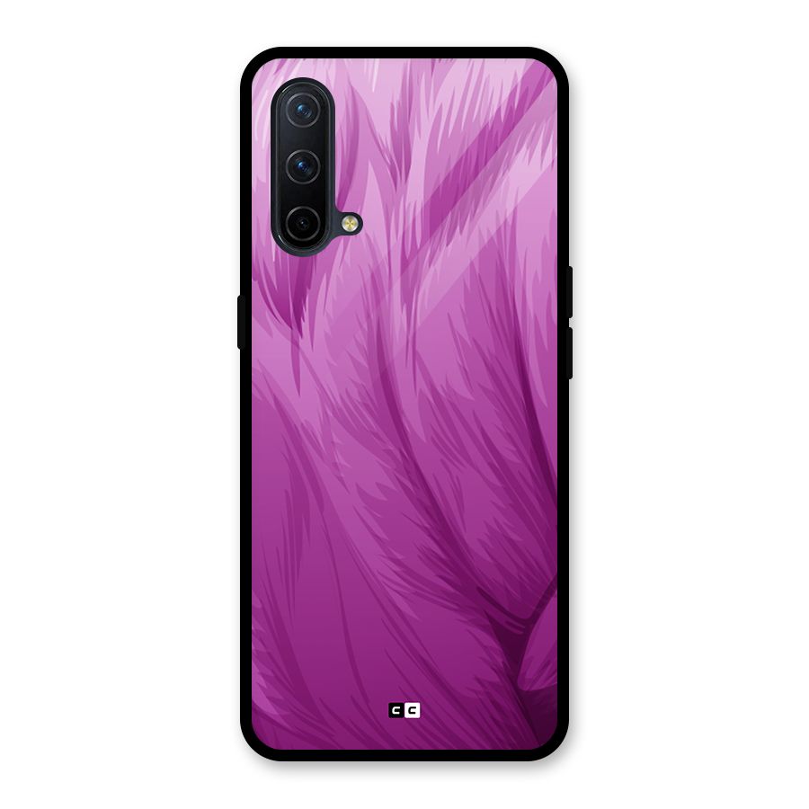 Lavender Furrs Glass Back Case for OnePlus Nord CE 5G