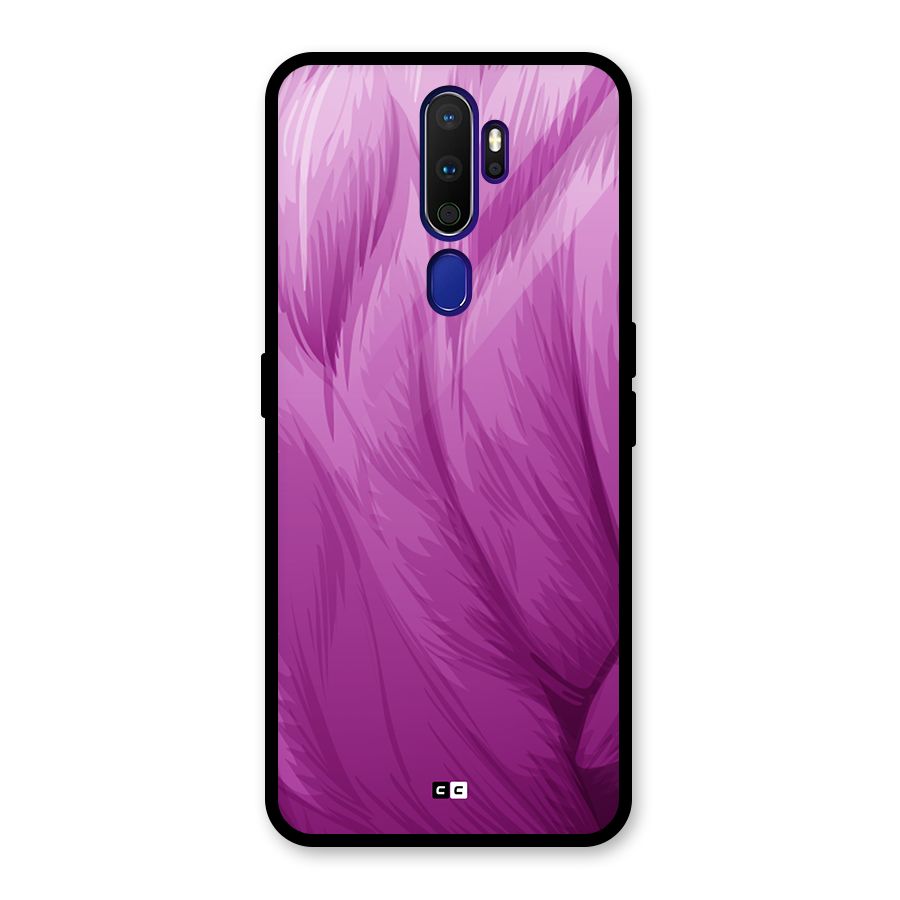 Lavender Furrs Glass Back Case for Oppo A9 (2020)