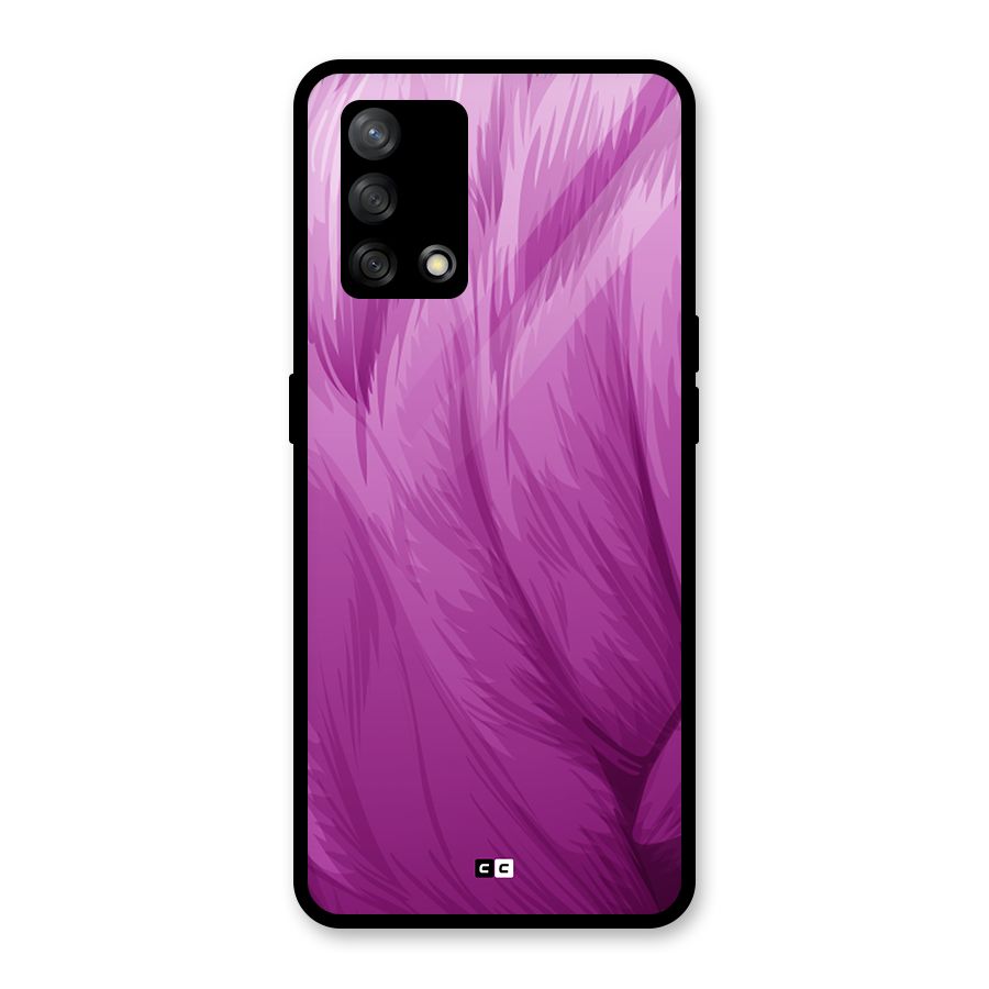 Lavender Furrs Glass Back Case for Oppo F19