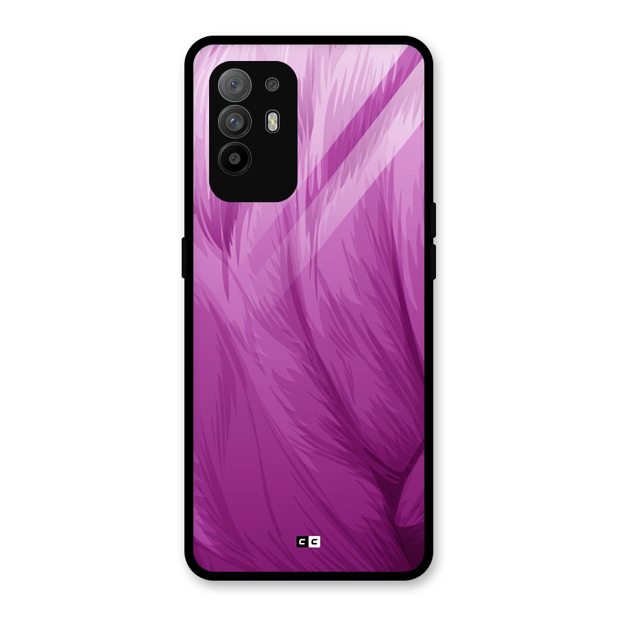 Lavender Furrs Glass Back Case for Oppo F19 Pro Plus 5G