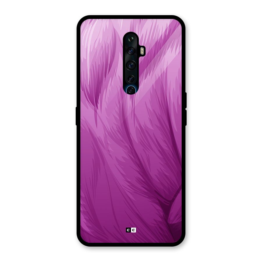 Lavender Furrs Glass Back Case for Oppo Reno2 F