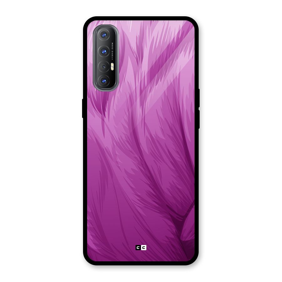Lavender Furrs Glass Back Case for Oppo Reno3 Pro