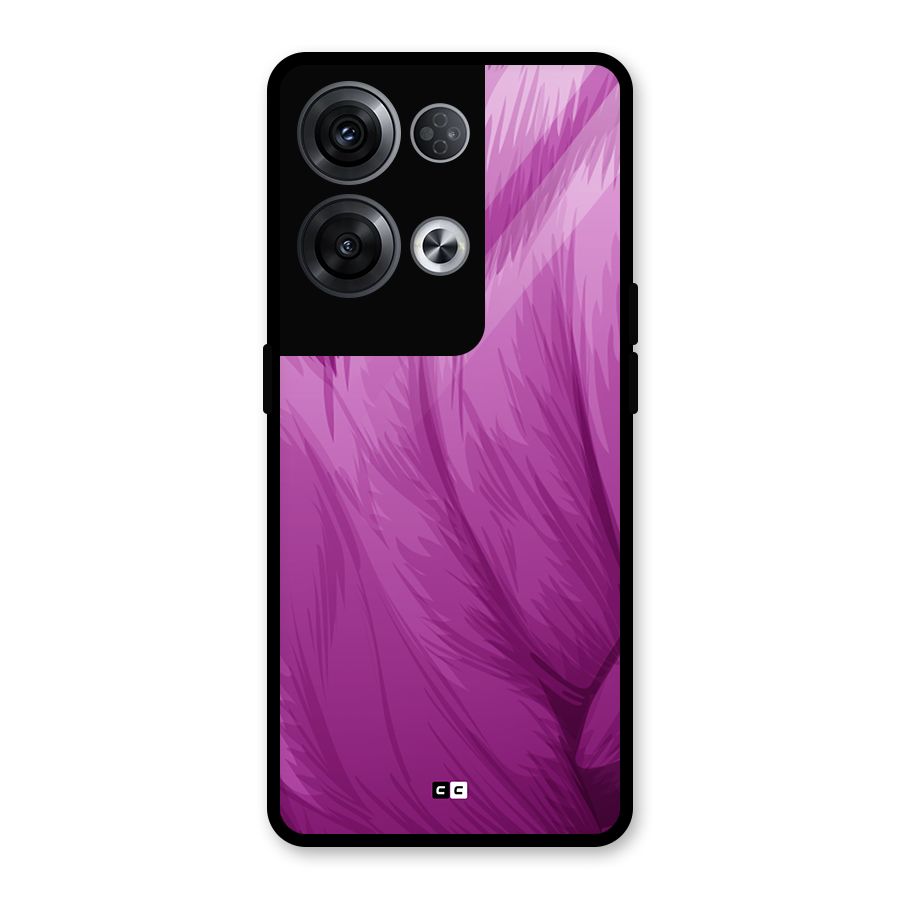 Lavender Furrs Glass Back Case for Oppo Reno8 Pro 5G