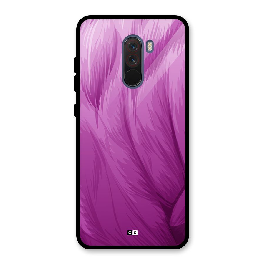 Lavender Furrs Glass Back Case for Poco F1