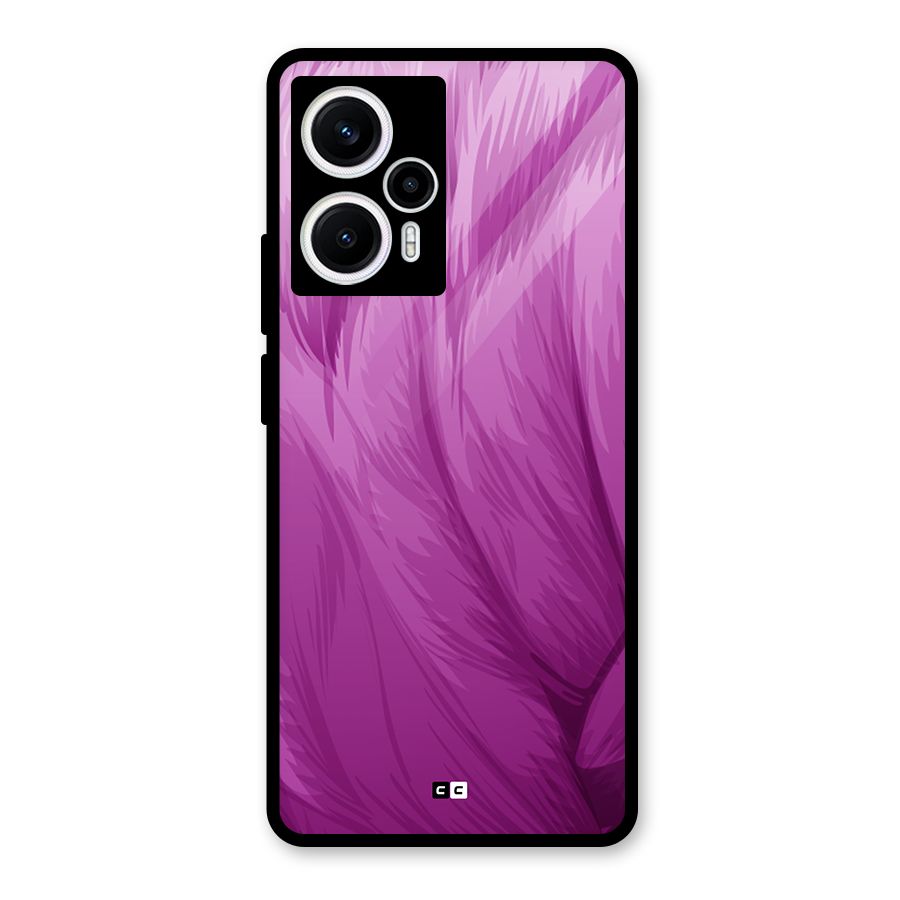 Lavender Furrs Glass Back Case for Poco F5