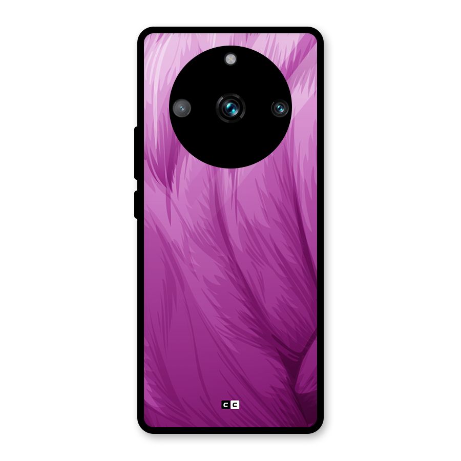 Lavender Furrs Glass Back Case for Realme 11 Pro Plus