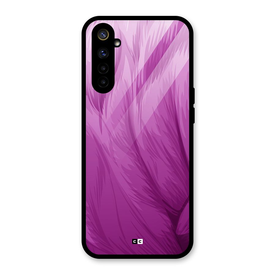 Lavender Furrs Glass Back Case for Realme 6i