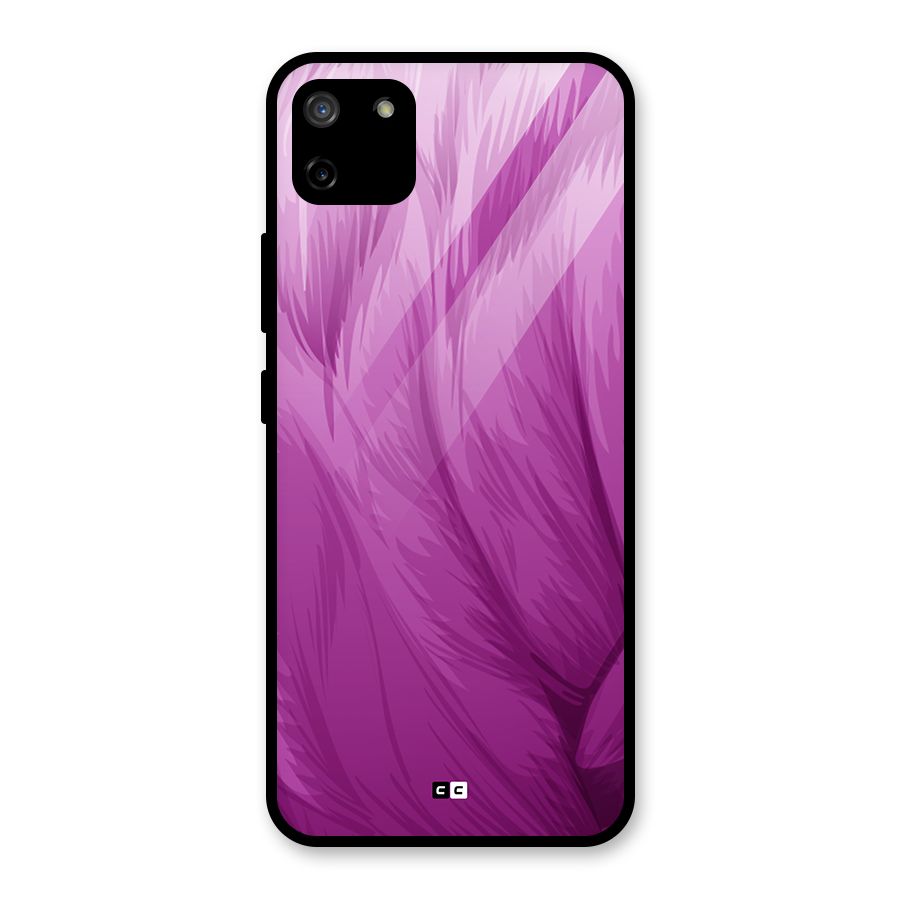 Lavender Furrs Glass Back Case for Realme C11