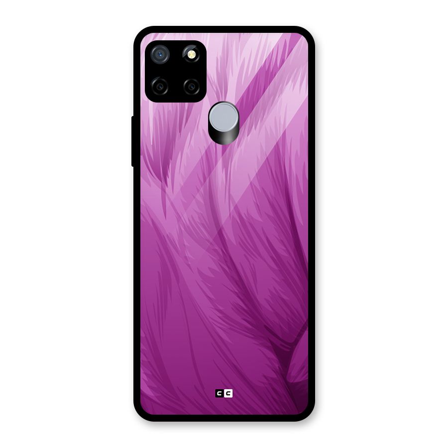 Lavender Furrs Glass Back Case for Realme C15