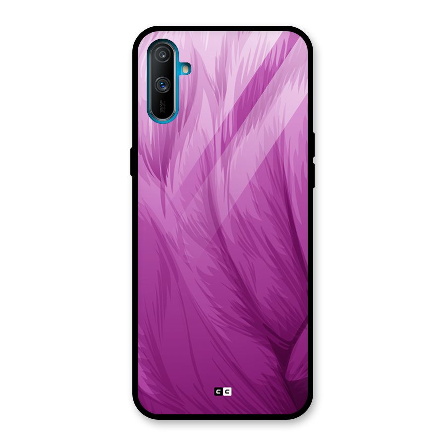 Lavender Furrs Glass Back Case for Realme C3