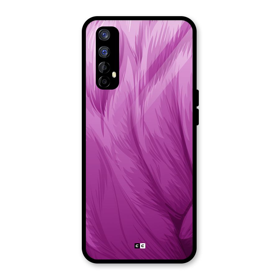 Lavender Furrs Glass Back Case for Realme Narzo 20 Pro