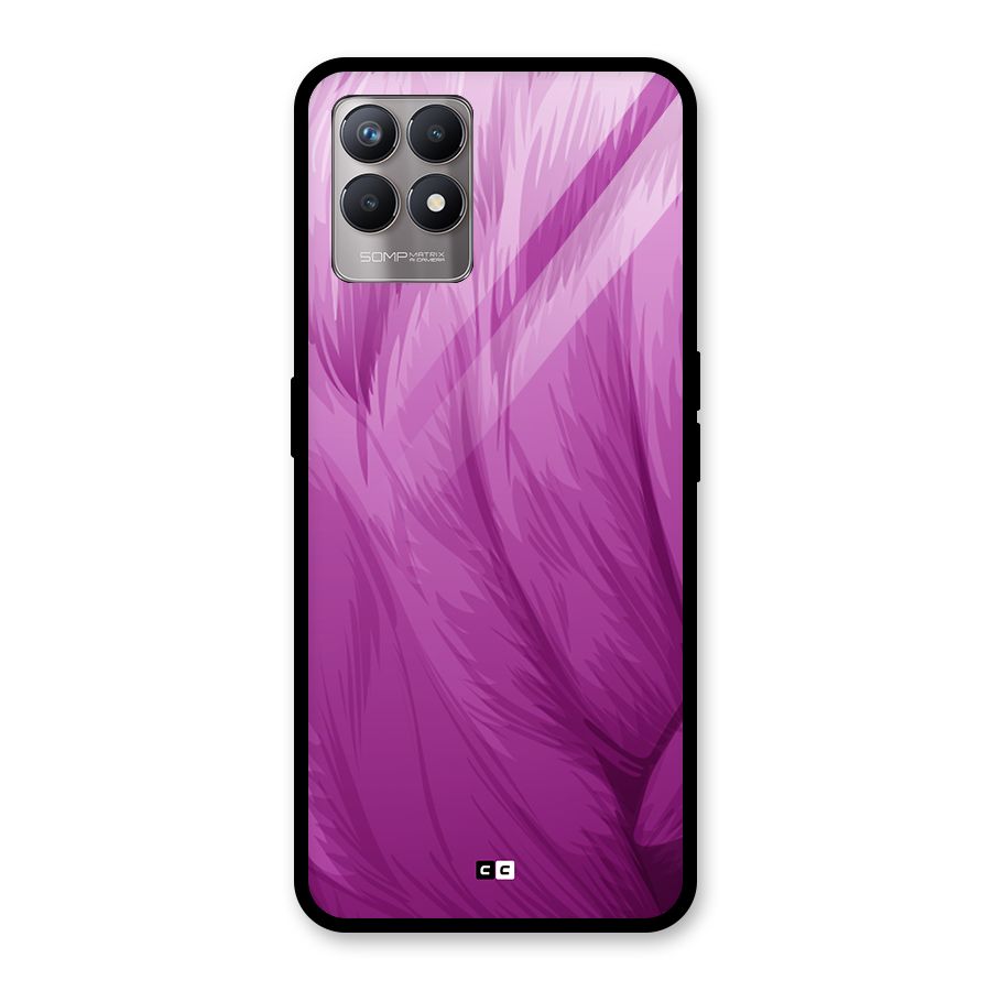 Lavender Furrs Glass Back Case for Realme Narzo 50