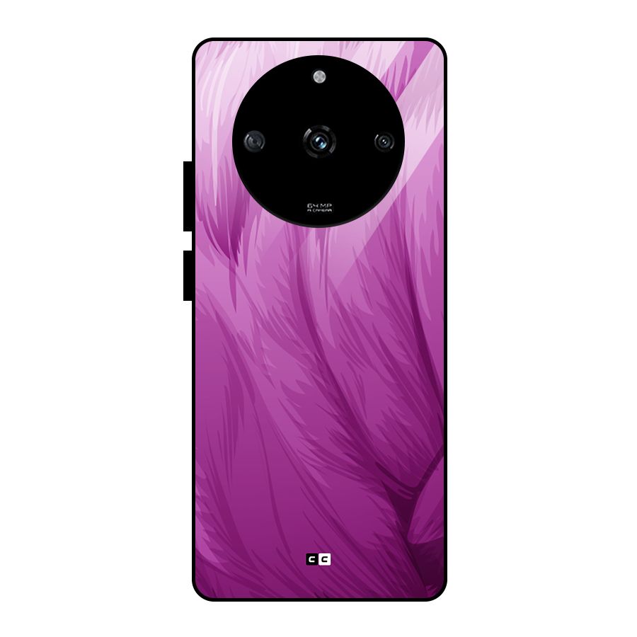 Lavender Furrs Glass Back Case for Realme Narzo 60 5G