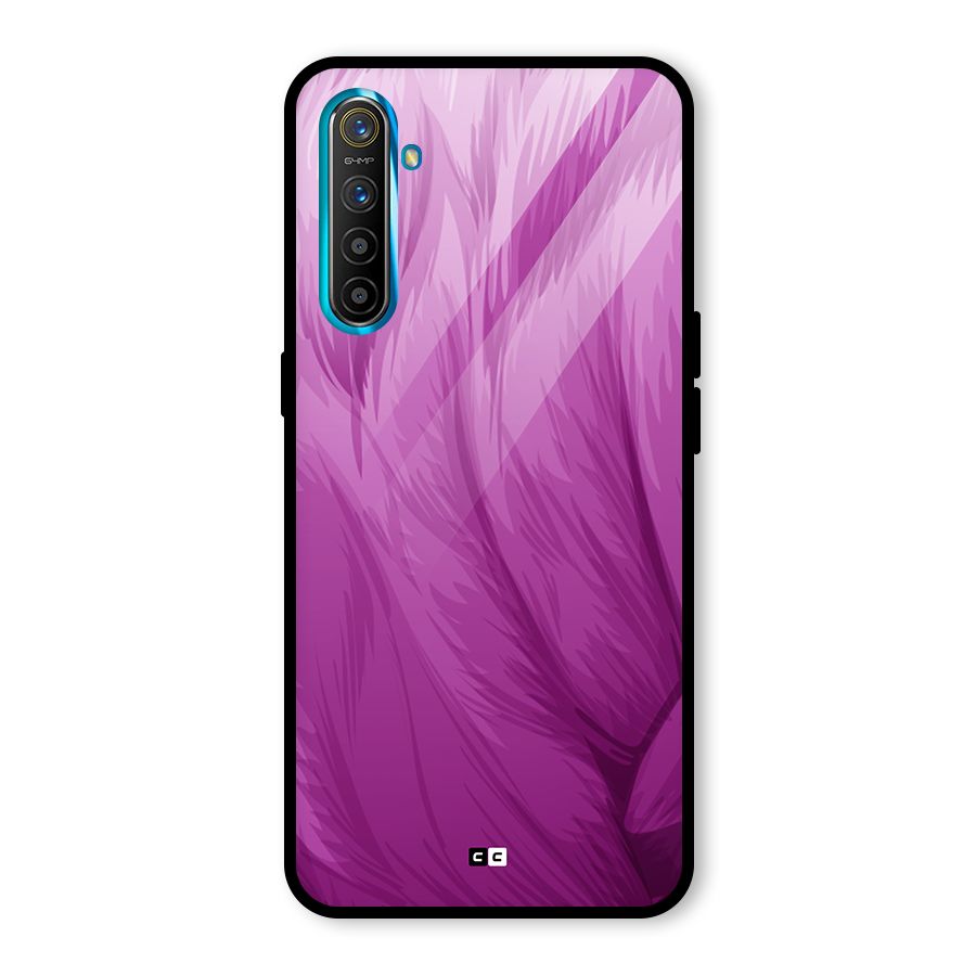 Lavender Furrs Glass Back Case for Realme XT