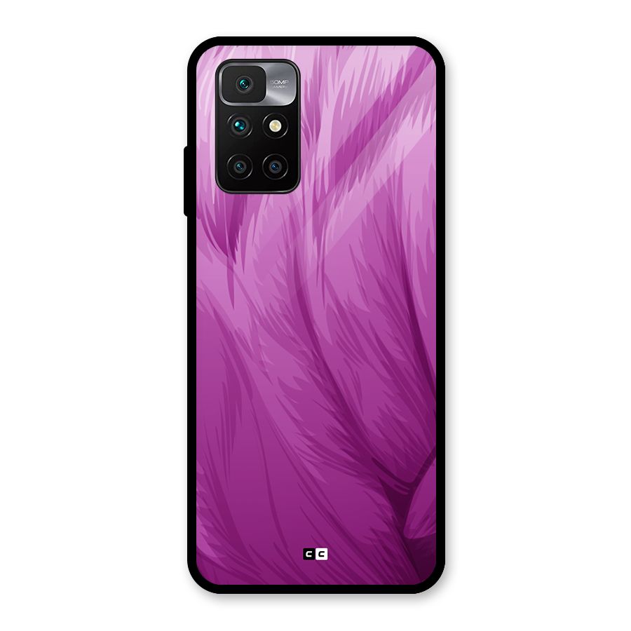 Lavender Furrs Glass Back Case for Redmi 10 Prime