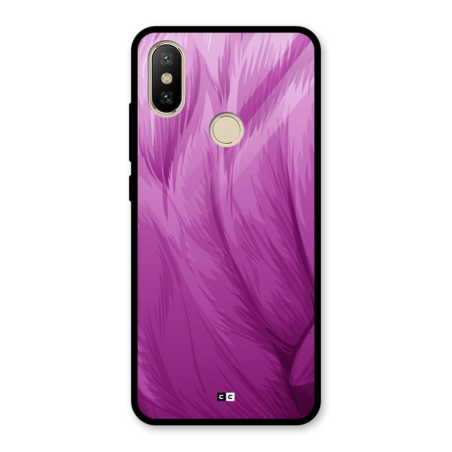 Lavender Furrs Glass Back Case for Redmi A2