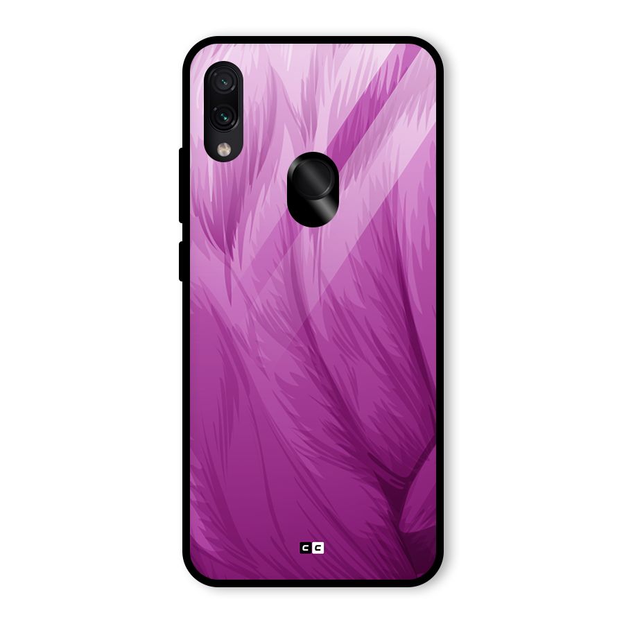 Lavender Furrs Glass Back Case for Redmi Note 7S