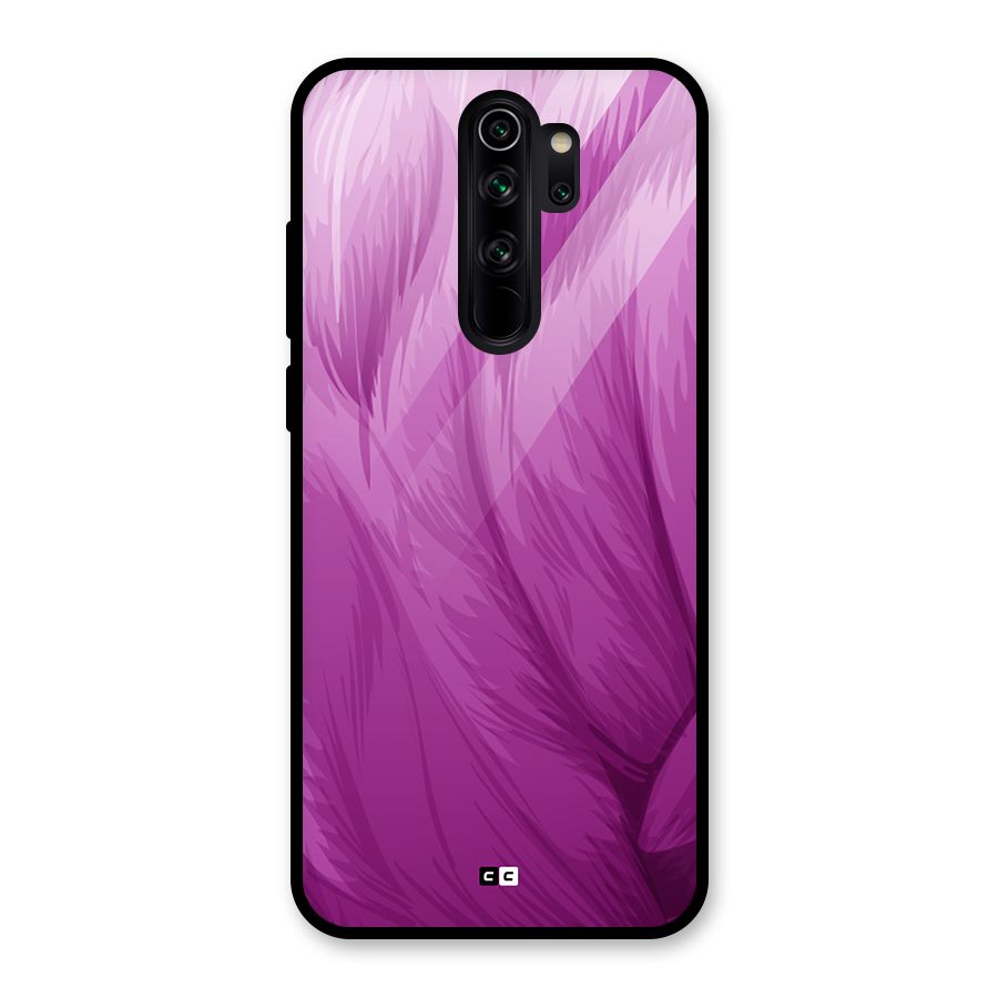 Lavender Furrs Glass Back Case for Redmi Note 8 Pro