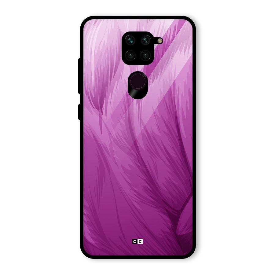 Lavender Furrs Glass Back Case for Redmi Note 9
