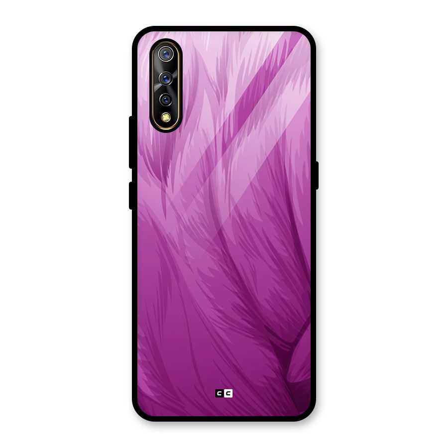 Lavender Furrs Glass Back Case for Vivo S1