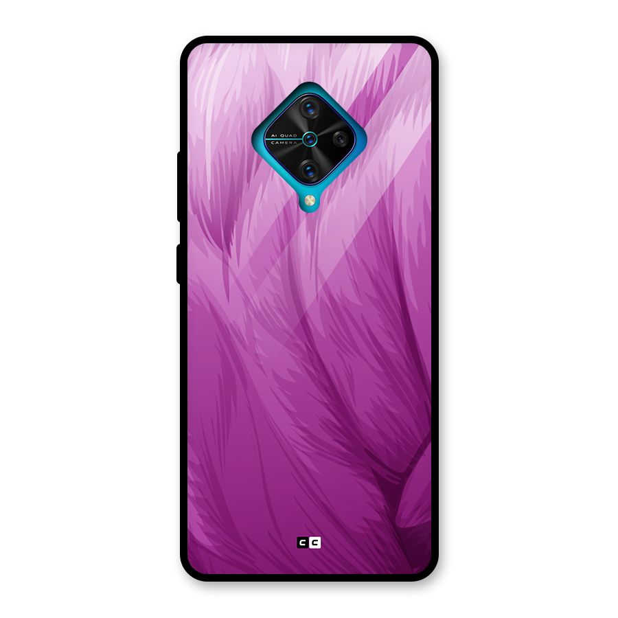 Lavender Furrs Glass Back Case for Vivo S1 Pro