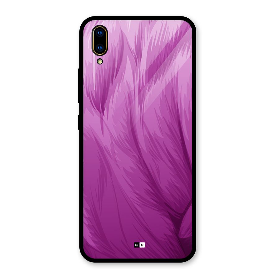 Lavender Furrs Glass Back Case for Vivo V11 Pro