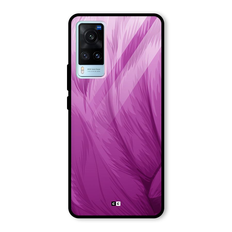 Lavender Furrs Glass Back Case for Vivo X60