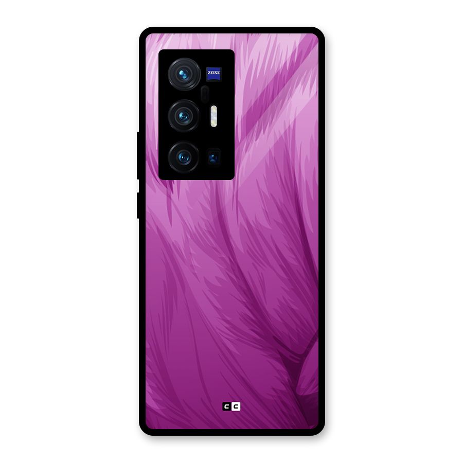 Lavender Furrs Glass Back Case for Vivo X70 Pro Plus