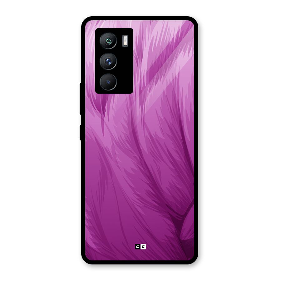 Lavender Furrs Glass Back Case for Vivo iQOO 9 SE
